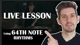 LIVE LESSON - Using 64th notes to create some Gospel Chops grooves