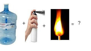 Water Bottle Vs Spray Vs Fire Experiment