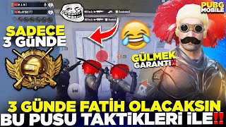 3 Günde Fati̇h Olacaksin Bu Pusu Takti̇kleri̇ İle Pubg Mobile
