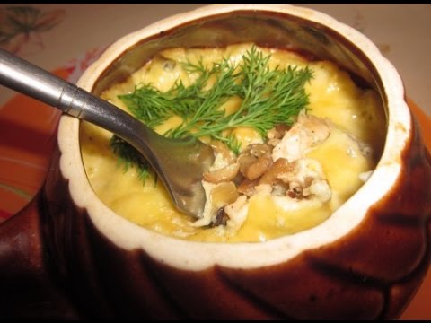 Жюльен из курицы с грибами рецепт на сковороде без духовки рецепт