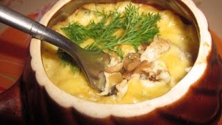Жюльен с курицей и грибами Жюльен с курицей и грибами