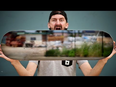 WE PAINTED A SKATEBOARD WITH MIRROR PAINT!
