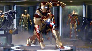 Demir Adam Mark 42 Zırh Giyme Sahnesi - Iron Man 3 (2013)