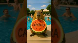 Capybara Eats The Juiciest Watermelon Oddly Satisfying