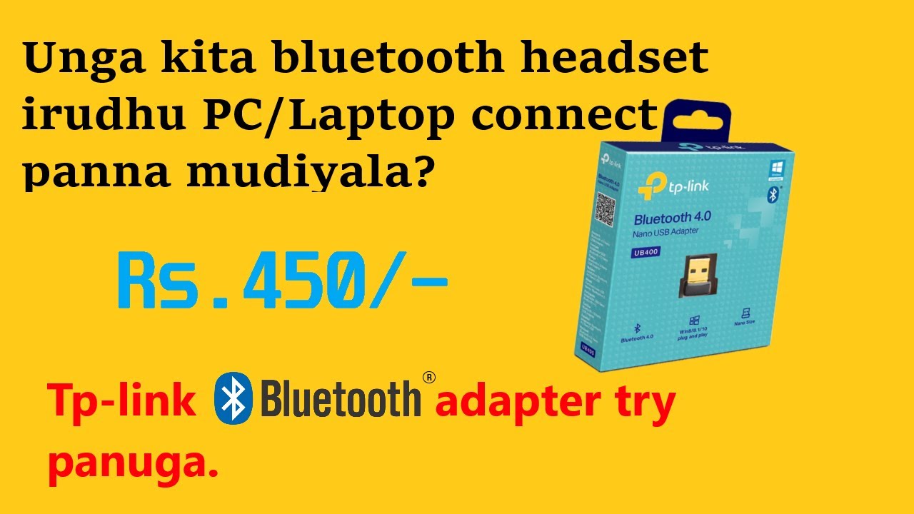 Tp link bluetooth adapter UB400 unboxing and review