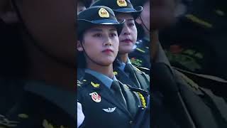 Chinese army march - Woman