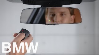 How to pair the BMW interior mirror with integral garage door opener – BMW How-T