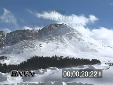 Time-lapse footage of the Rocky Mountains during the winter
