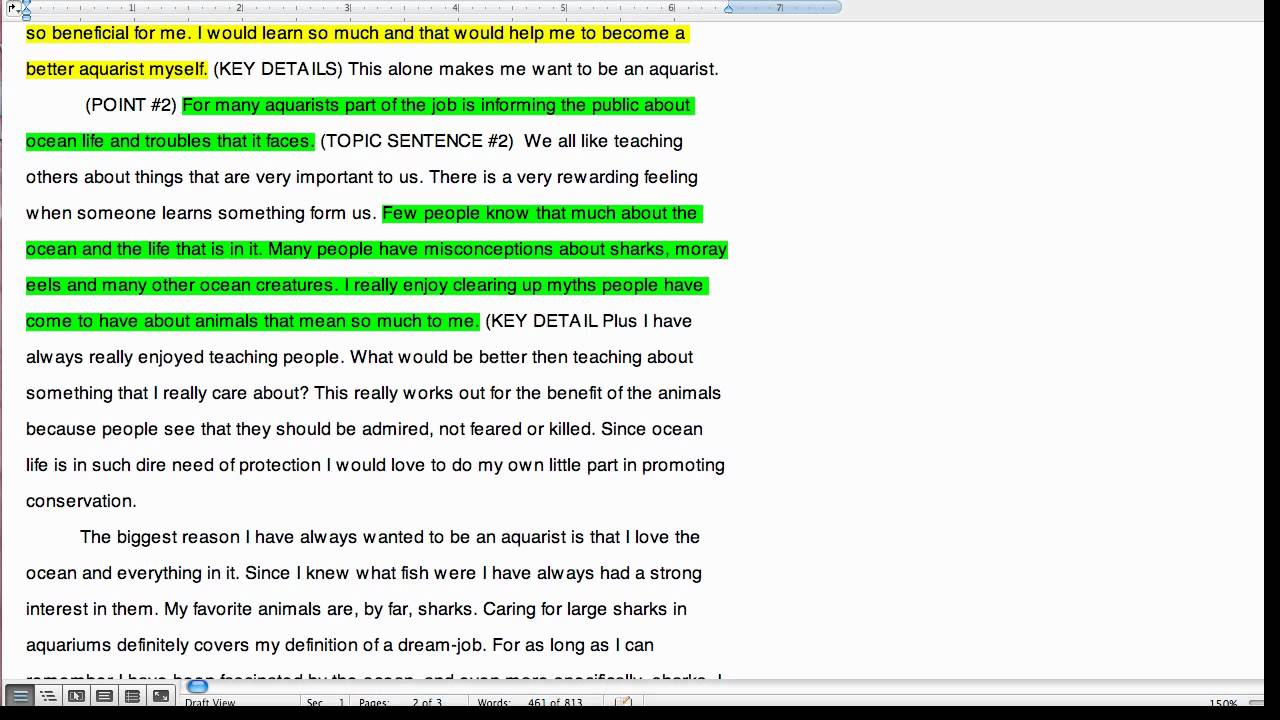 whats a topic sentence example