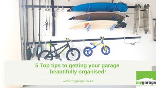 5 Top tips to getting your garage beautifully organised!