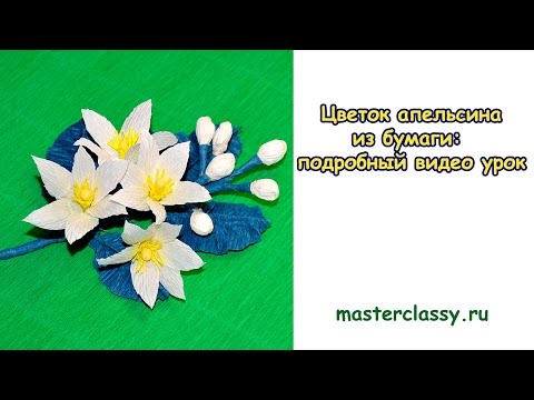Уроки цветок из бумаги