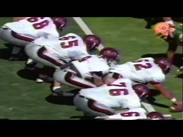Oregon DE Matt LaBounty sacks NMSU QB David Chisa 10-05-1991