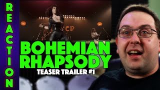 REACTION! Bohemian Rhapsody Teaser Trailer #1 - Rami Malek Queen Movie 2018