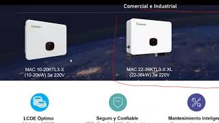 Inversores Growatt para aplicaciones trifásicas a 220V