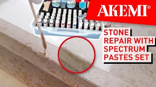 How To Repair And Reconstruct A Damaged Stone Edge Using Akemi Spectrum Pastes Bonding & Repair Set