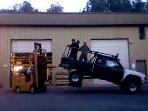 1995 Ford Ranger Prerunner. Danger Ranger Forklift Drop