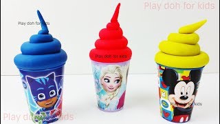 Play Doh Ice Cream Mickey Mouse Pj Masks Nursery Rhymes Surprise Toys Eggs Learn Colors For Kids