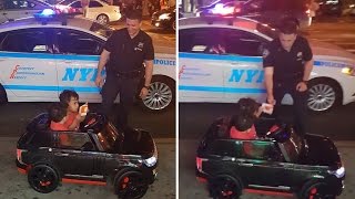 Why This Police Officer Pulled Over 2-Year-Old Twins In Toy Range Rover