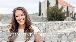 Christine Sequenzia Titus | Speaking Highlight Reel