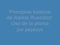 Uso Basico de Illustrator:Pluma