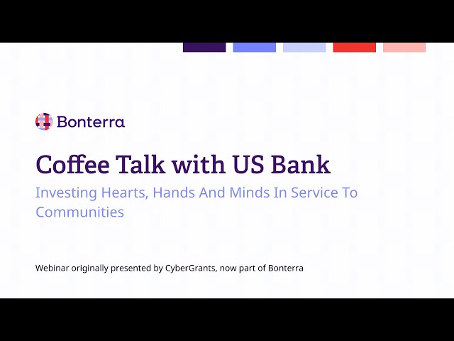 Watch Coffee talk with US Bank on YouTube.