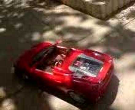 Me testing my new toy Ferrari F430 Spider 17 Scale Model Radio 