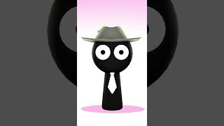 Incredibox Sprunki - Black Sprunki Phase 3 3D Animation Cartoon