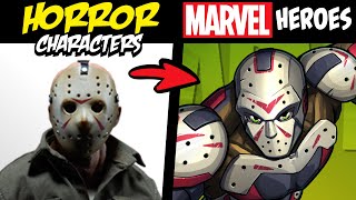 What If Famous Horror Characters Were Marvel Superheroes? Stories & Speedpaint