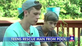Kim Wynne Teens Rescue Man From Pool