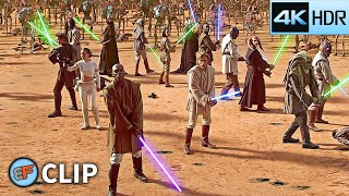 Jedi Vs Droid Army - Battle Of Geonosis Part 2 Star Wars Attack Of The Clones 2002 4K Hdr