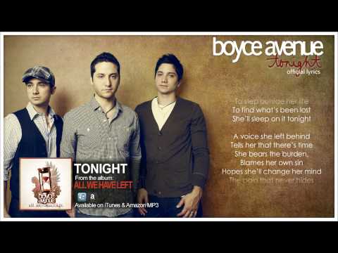 Boyce Avenue - Tonight (Official Song Lyrics) on iTunes Amazon