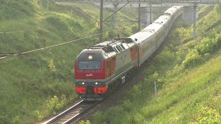 Электровоз Эп2К-389 С Фирменным Поездом 