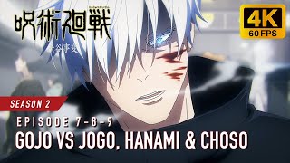 Gojo Vs Jogo, Hanami, Choso, Mahito And Geto Full Fight [4K 60Fps] | Jujutsu Kaisen Season 2