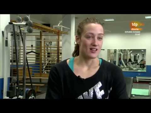Mireia Belmonte entrenando en el CAR de Sierra Nevada en 2015 Granada