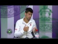 Novak Djokovic: 'I need to learn to fall' - Wimbledon 2014