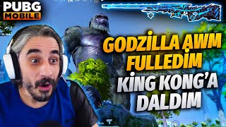 Godzi̇lla Awm Fulledi̇m Ki̇ng Konga Daldim - Pubg Mobile