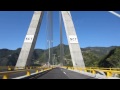 Cruzando el Puente Baluarte carretera Durango-Mazatlán