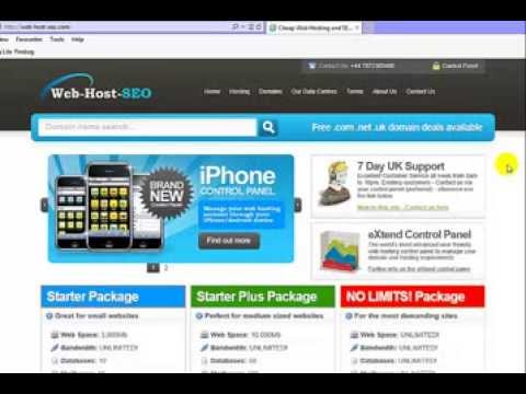 Video extend web hosting control panel