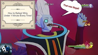 Beat Whis Under 1 Minute Consistently And Easy In The Level 200 Training Challenge Dbz Kakarot