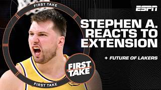 Stephen A. Reacts To Luka Doncics Contract Extension He Is The Future First Take