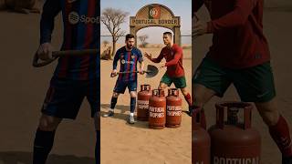 Ronaldo Sleeping Messi Watching Funny Football Desert Scene