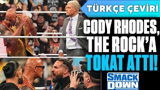 Cody Rhodes, The Rock'a TOKAT ATTI! ORTAM GERİLDİ! | WWE SmackDown Türkçe Çeviri