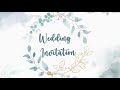 Rakesh weds Banashree | Wedding Invitation | Brush Strokes | Adobe Premiere Pro| Adobe After Effects