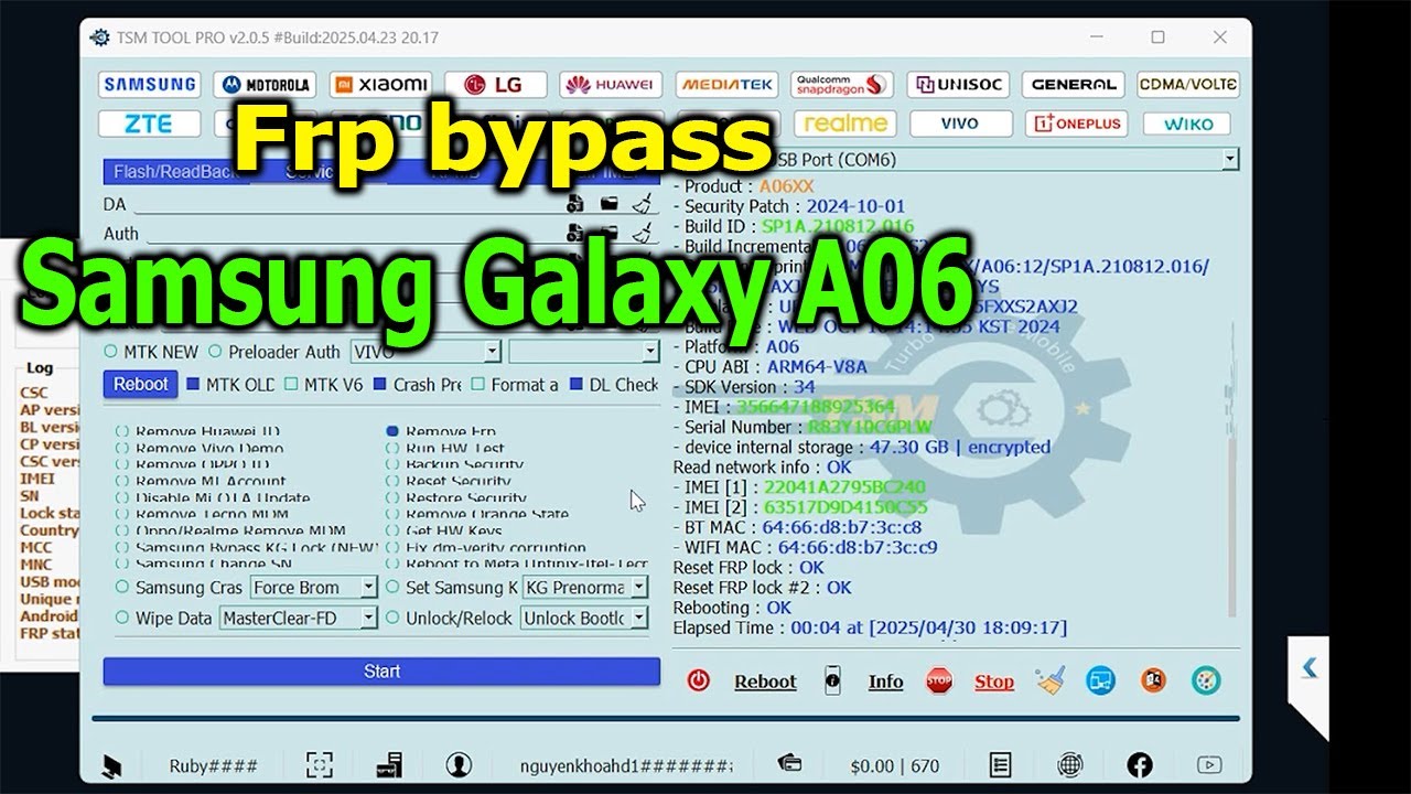 FRP Bypass Google Account Lock Samsung Galaxy A06 FRP Bypass Google Account Lock Samsung Galaxy A06