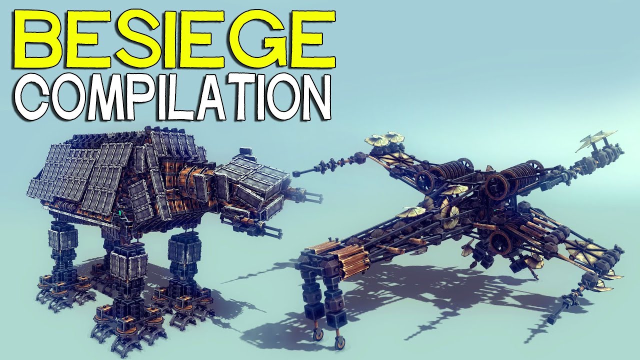 Как сделать at-at в besiege Как сделать at-at в besiege