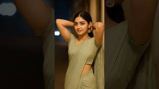 Super Hot Woman In A Green Saree.