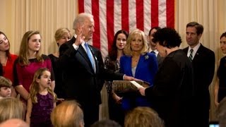 Vice President Biden Takes the Oath of Office