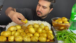Asmr Eating Egg Curry With Ricegreen Chilliextra Gravy Real Mukbangno Talking