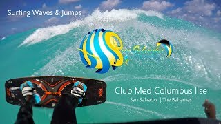 Clubmed Columbus Isle kitesurfing some waves