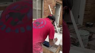 Cutting Porcelain Tile In Crazy Shapes To Complete My Shower Bench